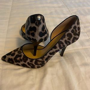 Michael Kors Leopard Heels - NWOT